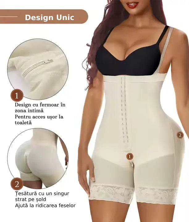 Corset Modelator BodyGlow™, Cu Efect de Compresie